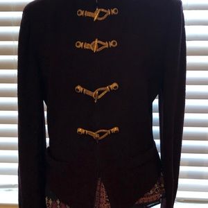 St John collectables. Beautiful deep Burgundy suit